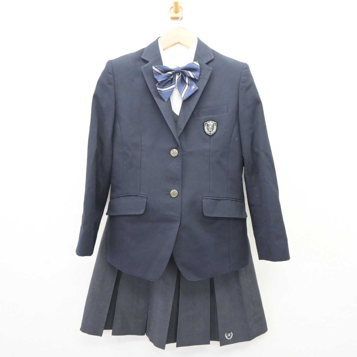 中古】大阪府 柴島高等学校 女子制服 5点 (ブレザー・ニット 中古】大阪府 柴島高等学校 女子制服 5点 (ブレザー・ニット