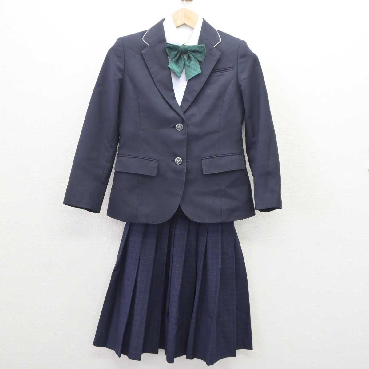 中古】福岡県 福岡市内中学校標準服 女子制服 4点 (ブレザー・シャツ・スカート) sf065874 | 中古制服通販パレイド