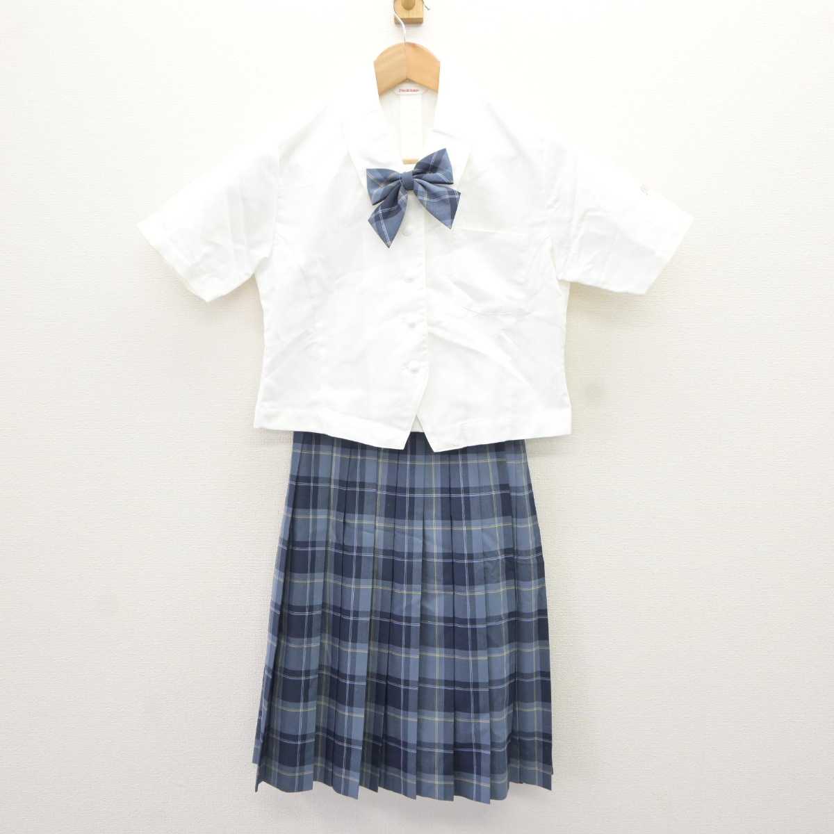 【中古】愛媛県 松山聖陵高等学校 女子制服 3点 (ブラウス・スカート) sf066202