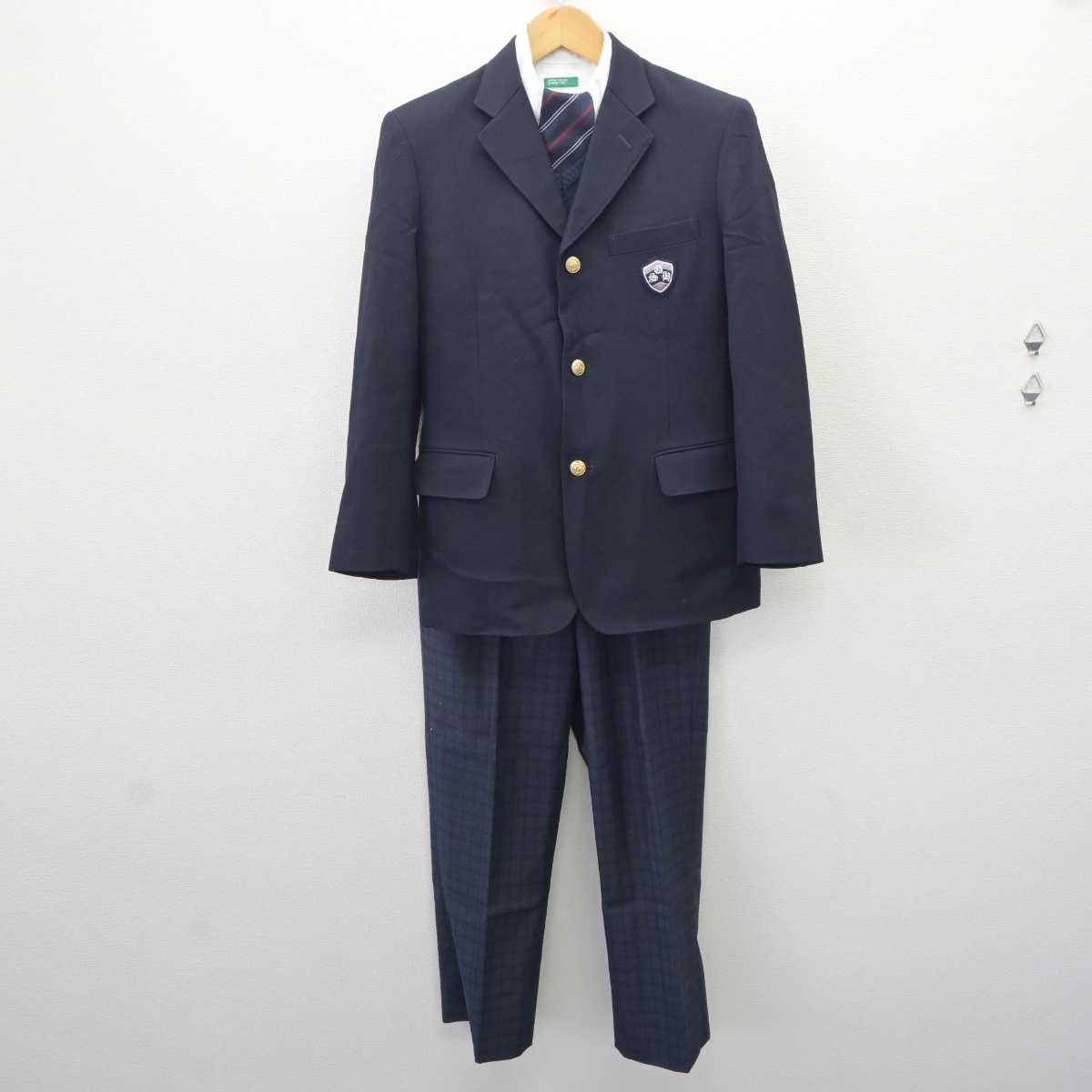 中古】大阪府 四條畷学園高等学校 男子制服 5点 (ブレザー・ニット・シャツ・ズボン) sf066268 | 中古制服通販パレイド