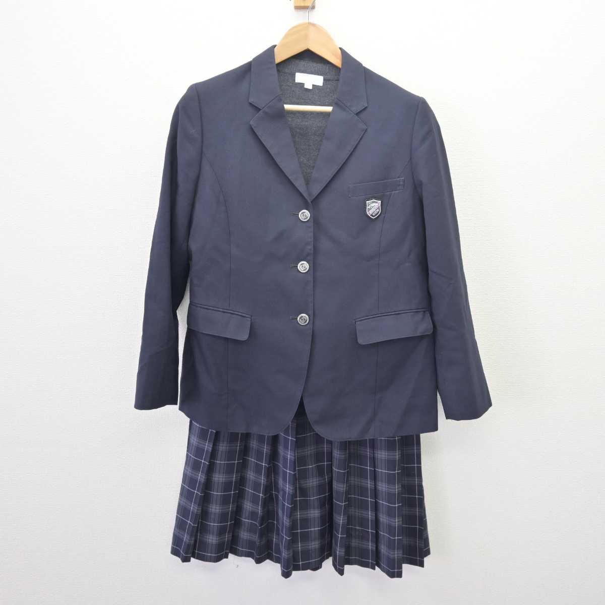 【中古】愛知県 菊華高等学校 女子制服 3点 (ブレザー・ニット・スカート) sf066404