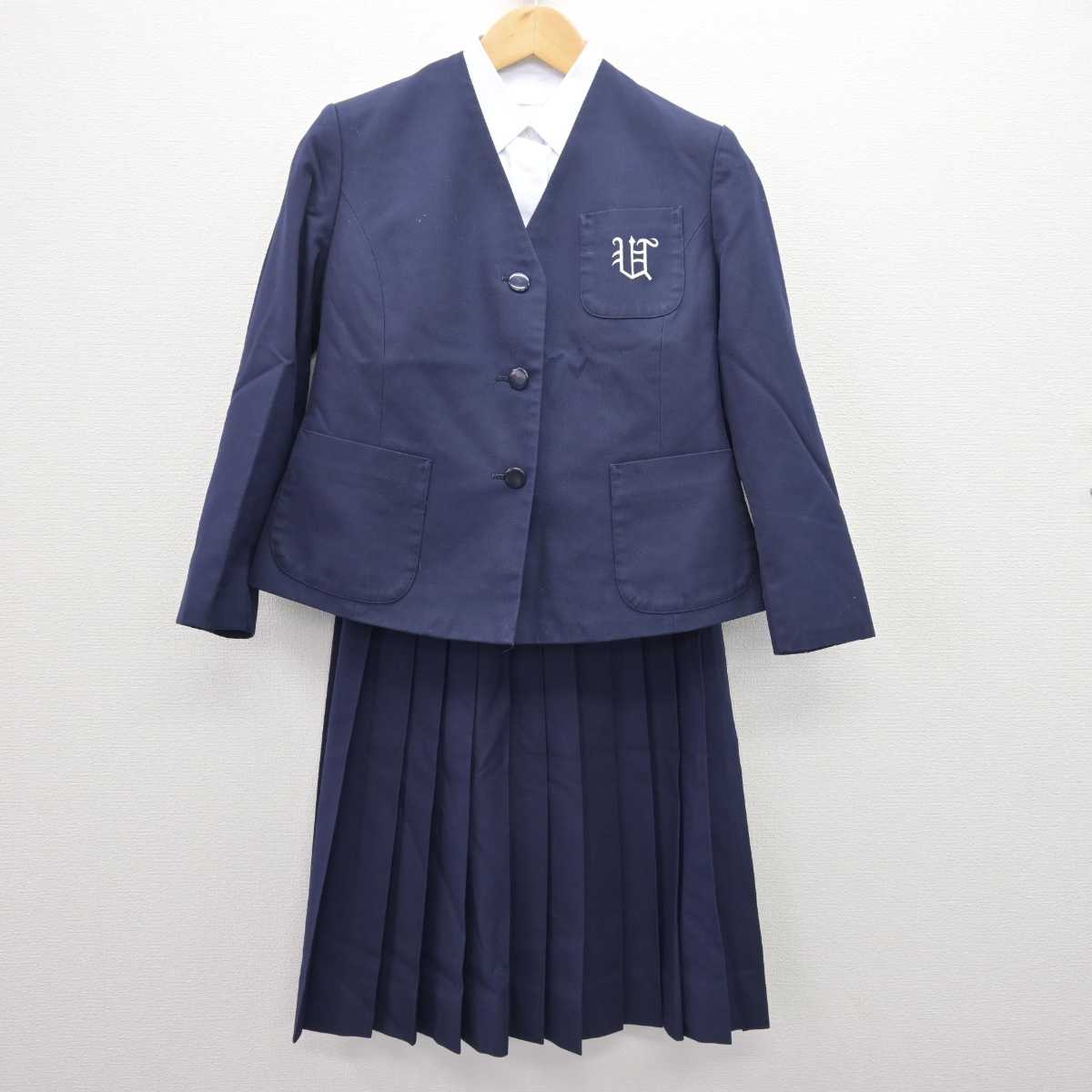 中古】長崎県 梅香崎中学校 女子制服 4点 (ブレザー・ベスト 中古】長崎県 梅香崎中学校 女子制服 4点 (ブレザー・ベスト