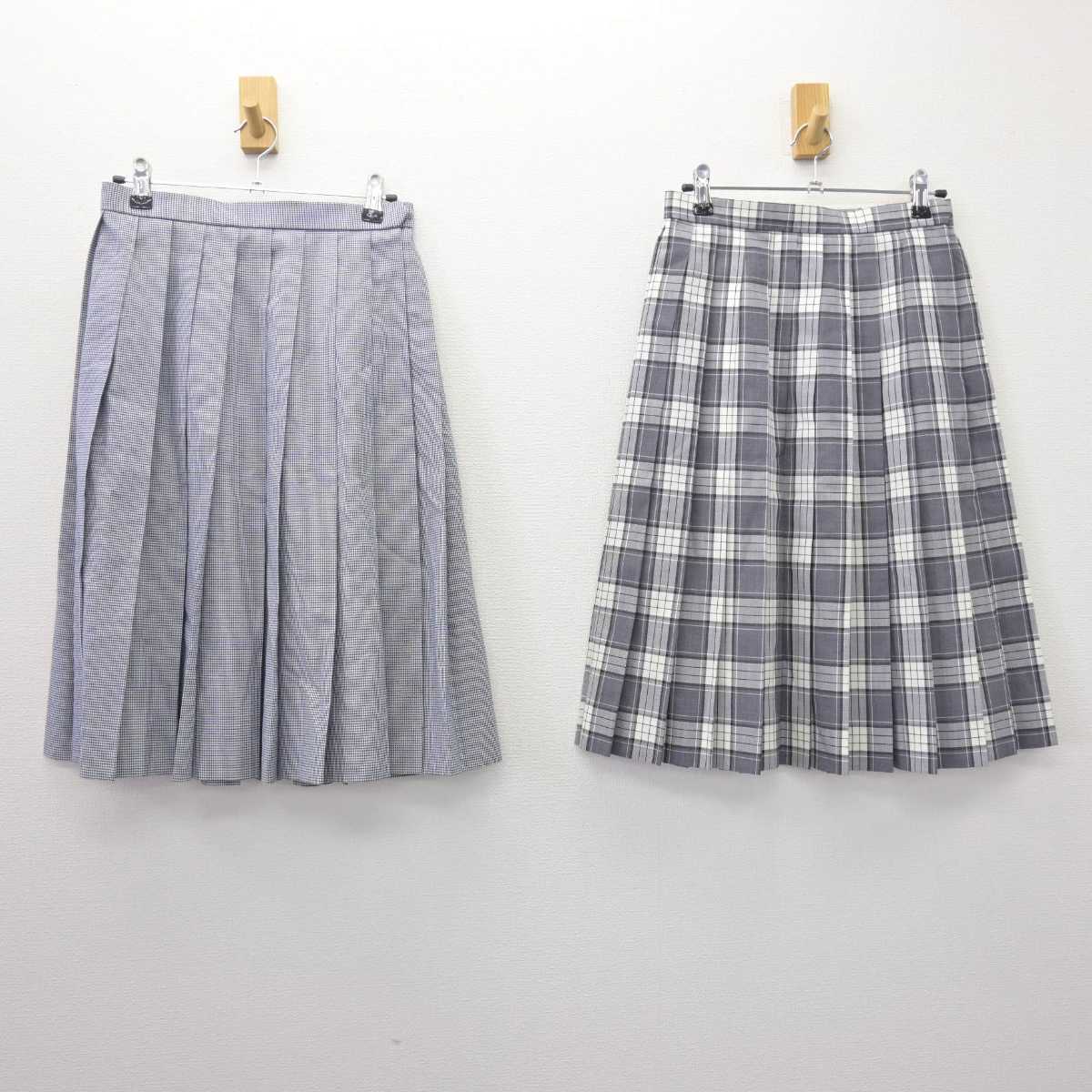 【中古】千葉県 流通経済大学付属柏高等学校 女子制服 2点 (スカート) sf067352