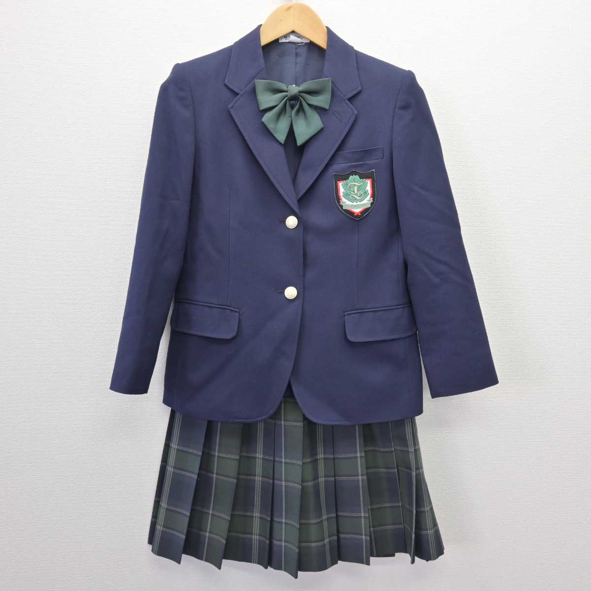 O876 (中古) 兵庫県 松陽高校 (旧制服) 4点セット/希少/指定品