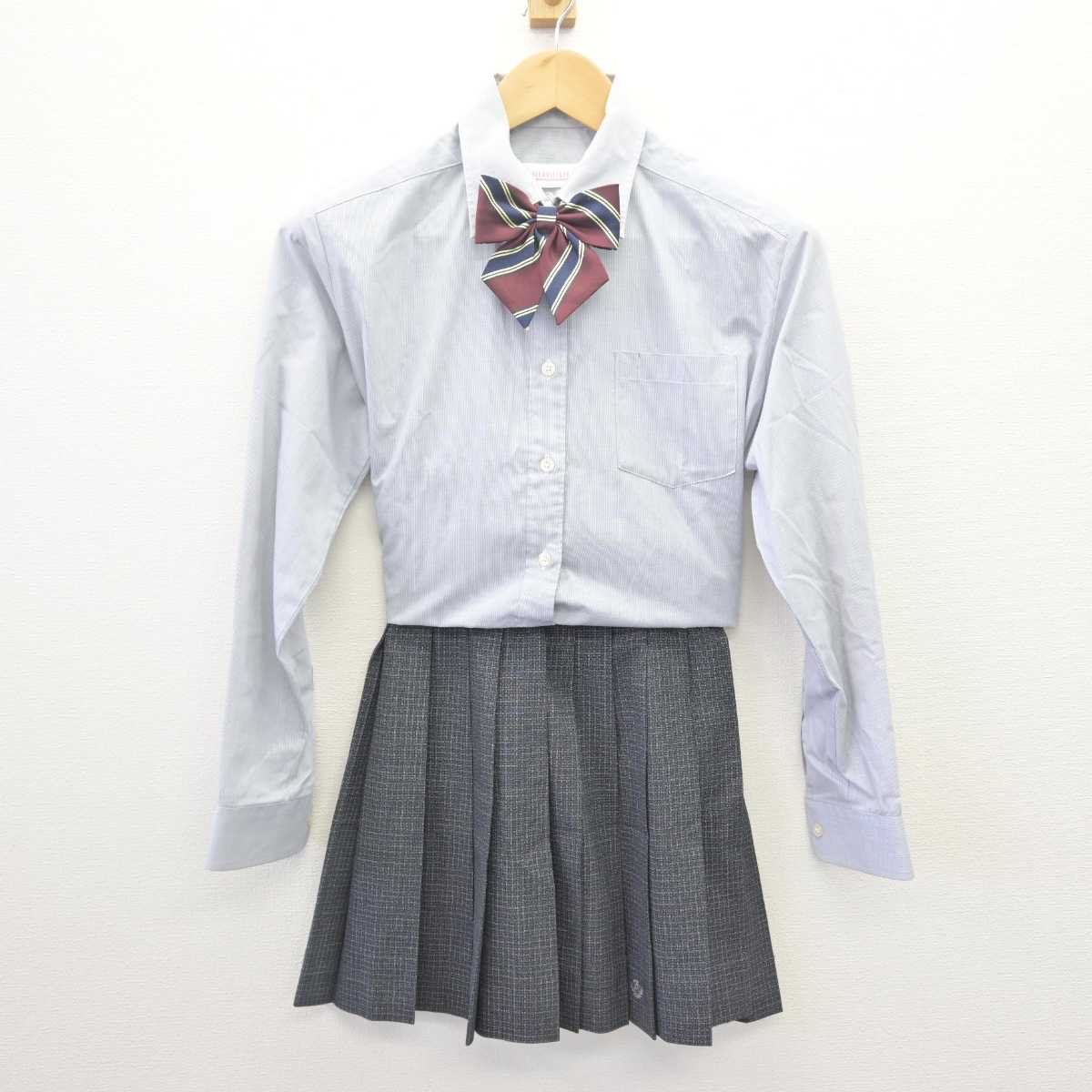 中古】大阪府 伯太高等学校 女子制服 3点 (シャツ・スカート 中古】大阪府 伯太高等学校 女子制服 3点 (シャツ・スカート