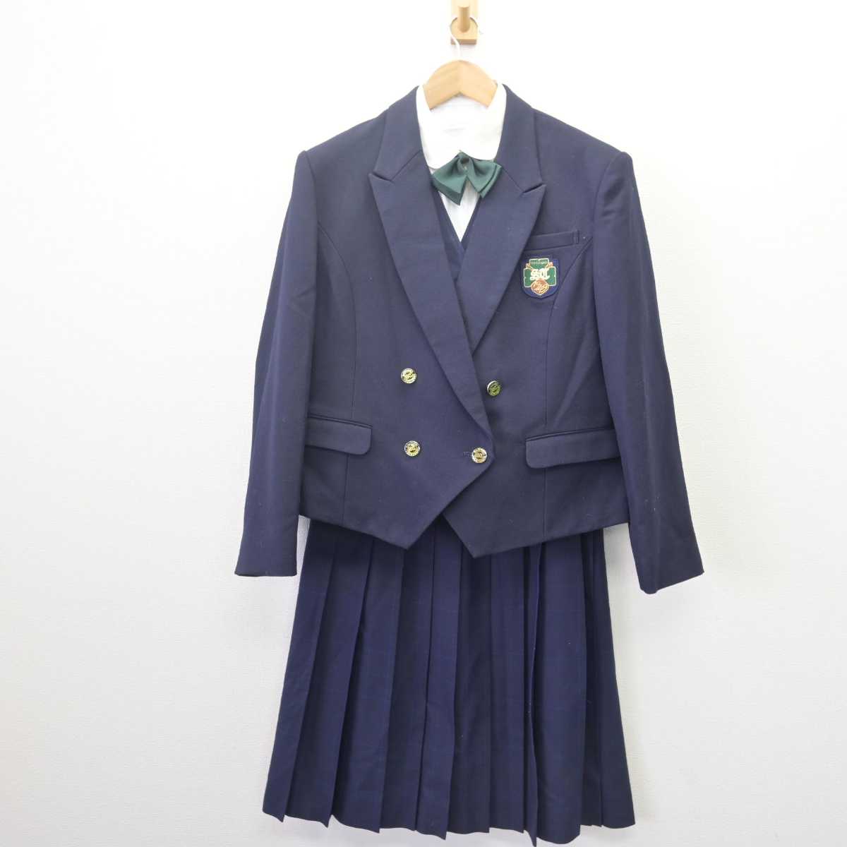 中古】北海道 札幌月寒高等学校/旧制服 女子制服 5点 (ブレザー  