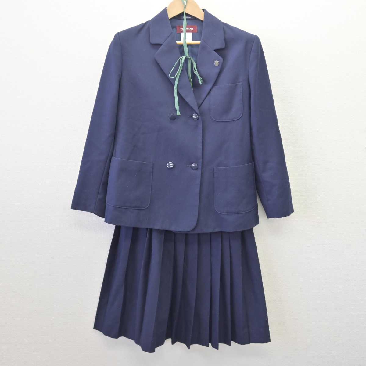 中古】栃木県 阿久津中学校 女子制服 4点 (ブレザー・スカート 中古】栃木県 阿久津中学校 女子制服 4点 (ブレザー・スカート