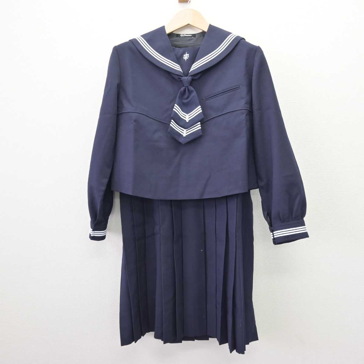 中古】岩手県 盛岡白百合学園中学高等学校 女子制服 3点