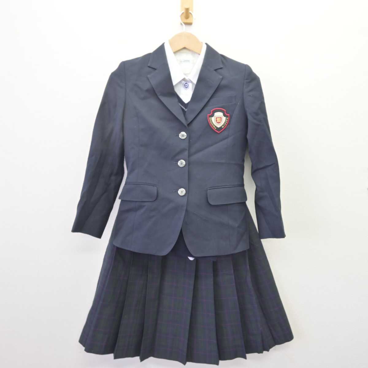 中古】広島県 宮島工業高等学校 女子制服 4点 (ブレザー・ニット 中古】広島県 宮島工業高等学校 女子制服 4点 (ブレザー・ニット