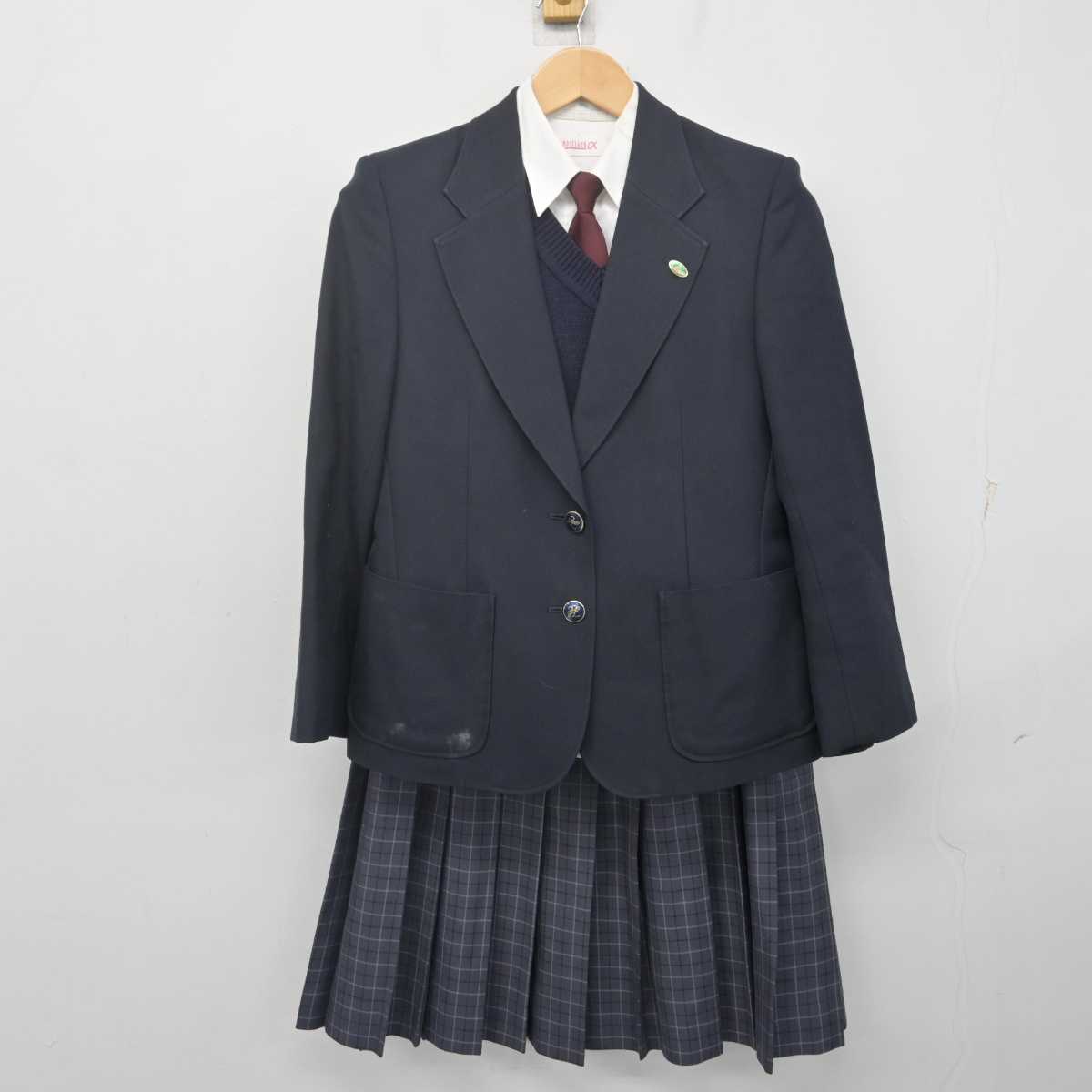 中古】兵庫県 宝塚高等学校 女子制服 6点 (ブレザー・ニット