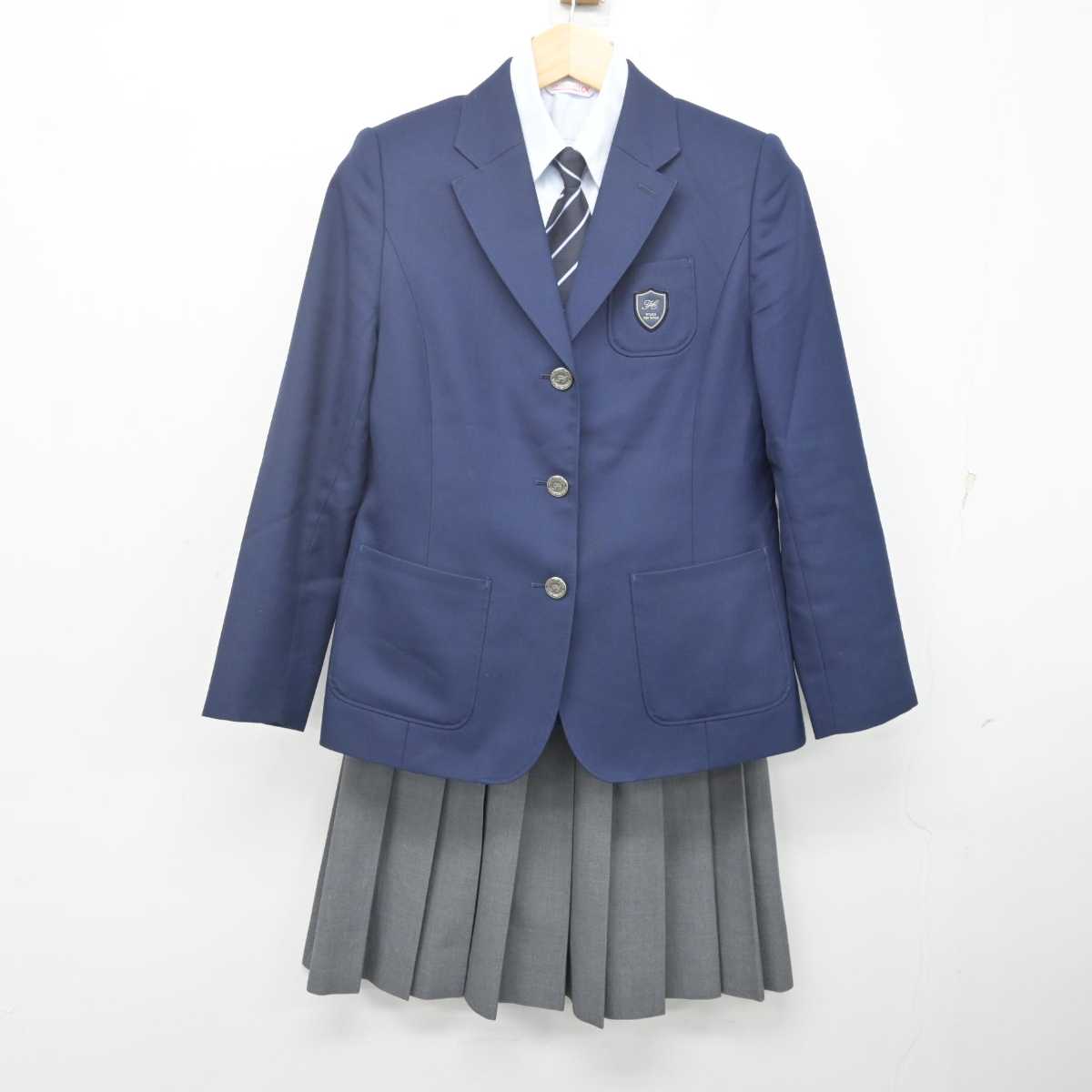 中古】宮崎県 日向高等学校 女子制服 4点 (ブレザー・シャツ 中古】宮崎県 日向高等学校 女子制服 4点 (ブレザー・シャツ