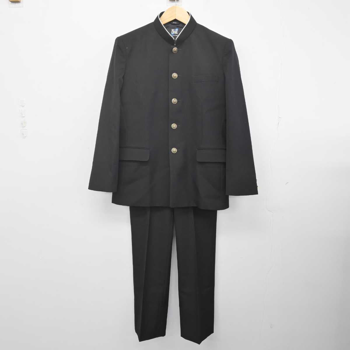 【中古】北海道 札幌市立日章中学校 男子制服 2点 (学ラン・ズボン) sf070101