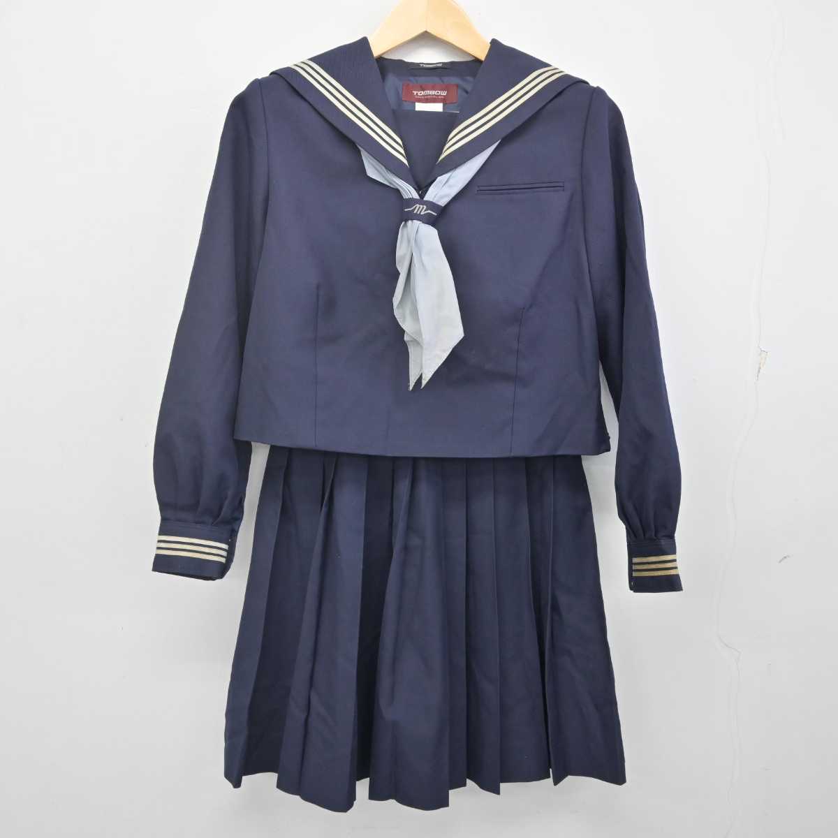 中古】神奈川県 向丘中学校 女子制服 3点 (セーラー服・スカート) sf070376 | 中古制服通販パレイド