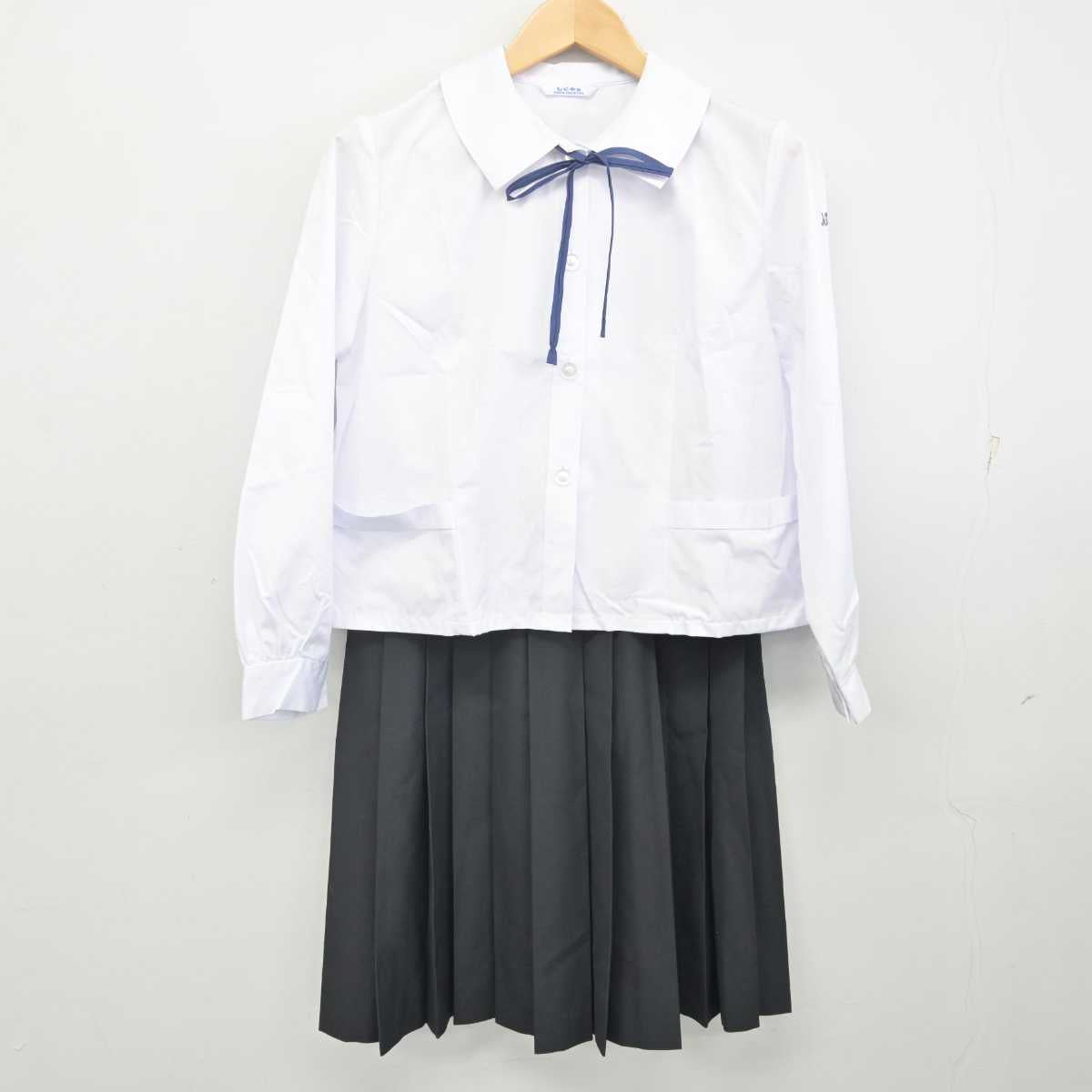 【中古】静岡県 長泉町立北中学校 女子制服 3点 (シャツ・スカート) sf070435