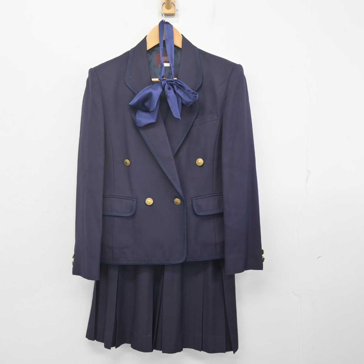 【中古】埼玉県 新座総合技術高等学校 女子制服 3点 (ブレザー・スカート) sf070576