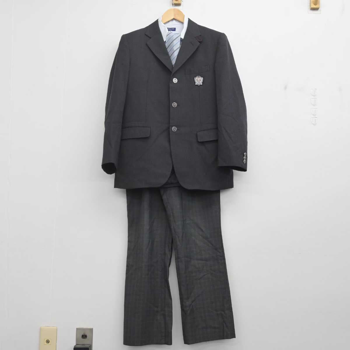 中古】北海道 立命館慶祥高等学校 男子制服 4点 (ブレザー・シャツ・ズボン) sf070584 | 中古制服通販パレイド