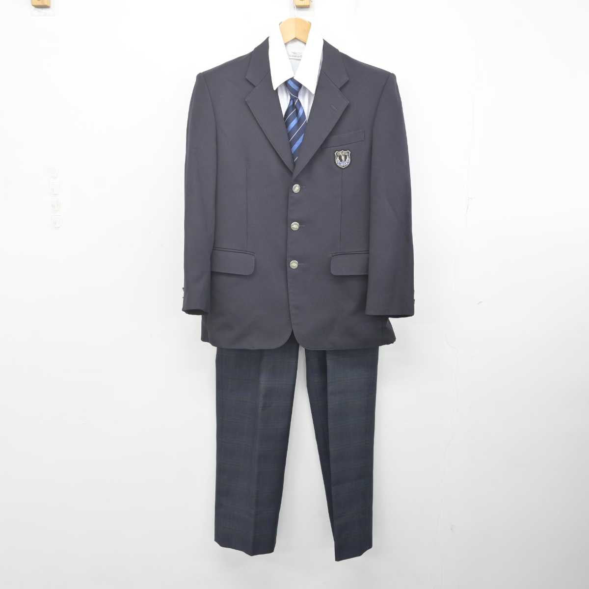 中古】静岡県 横須賀高等学校 男子制服 4点 (ブレザー・シャツ・ズボン) sf070844 | 中古制服通販パレイド