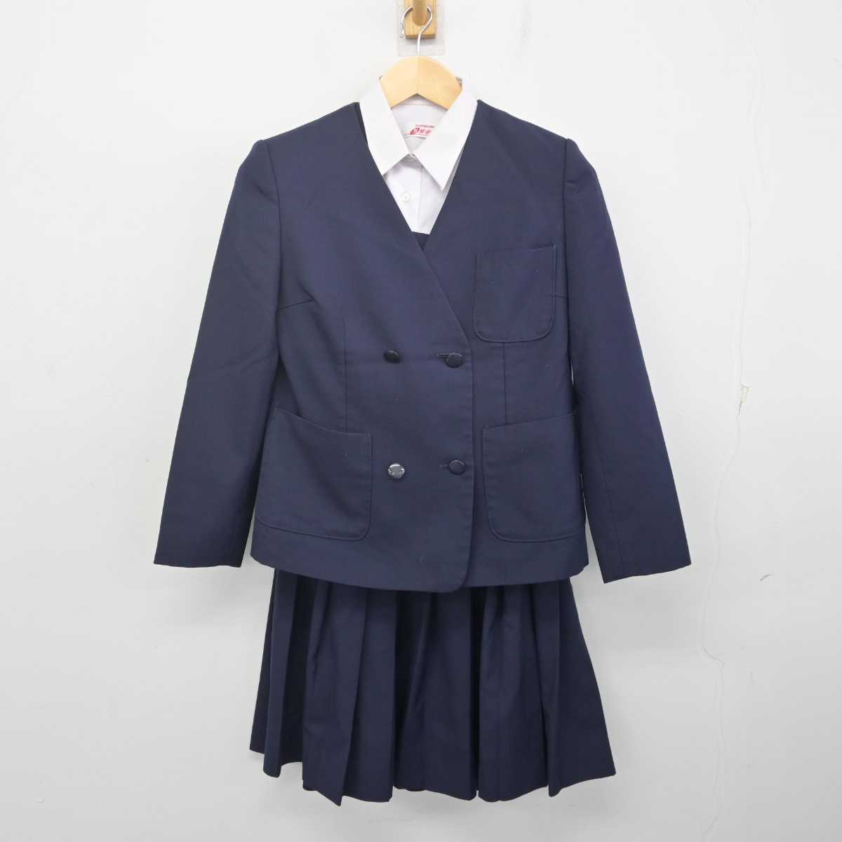 中古】埼玉県 本太中学校 女子制服 4点 (ブレザー・ベスト