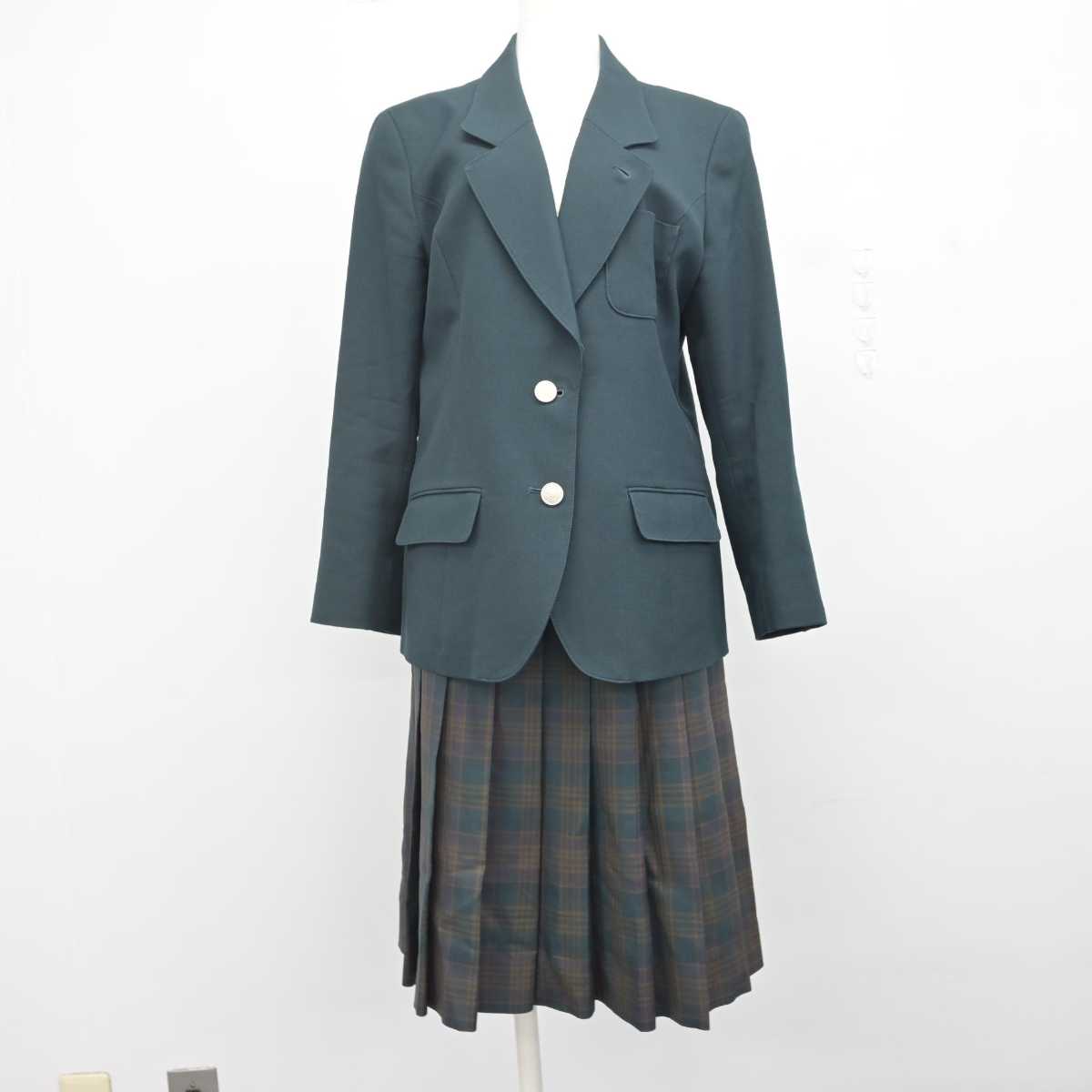 【中古】千葉県 国府台女子学院高等部 女子制服 2点 (ブレザー・スカート) sf070927