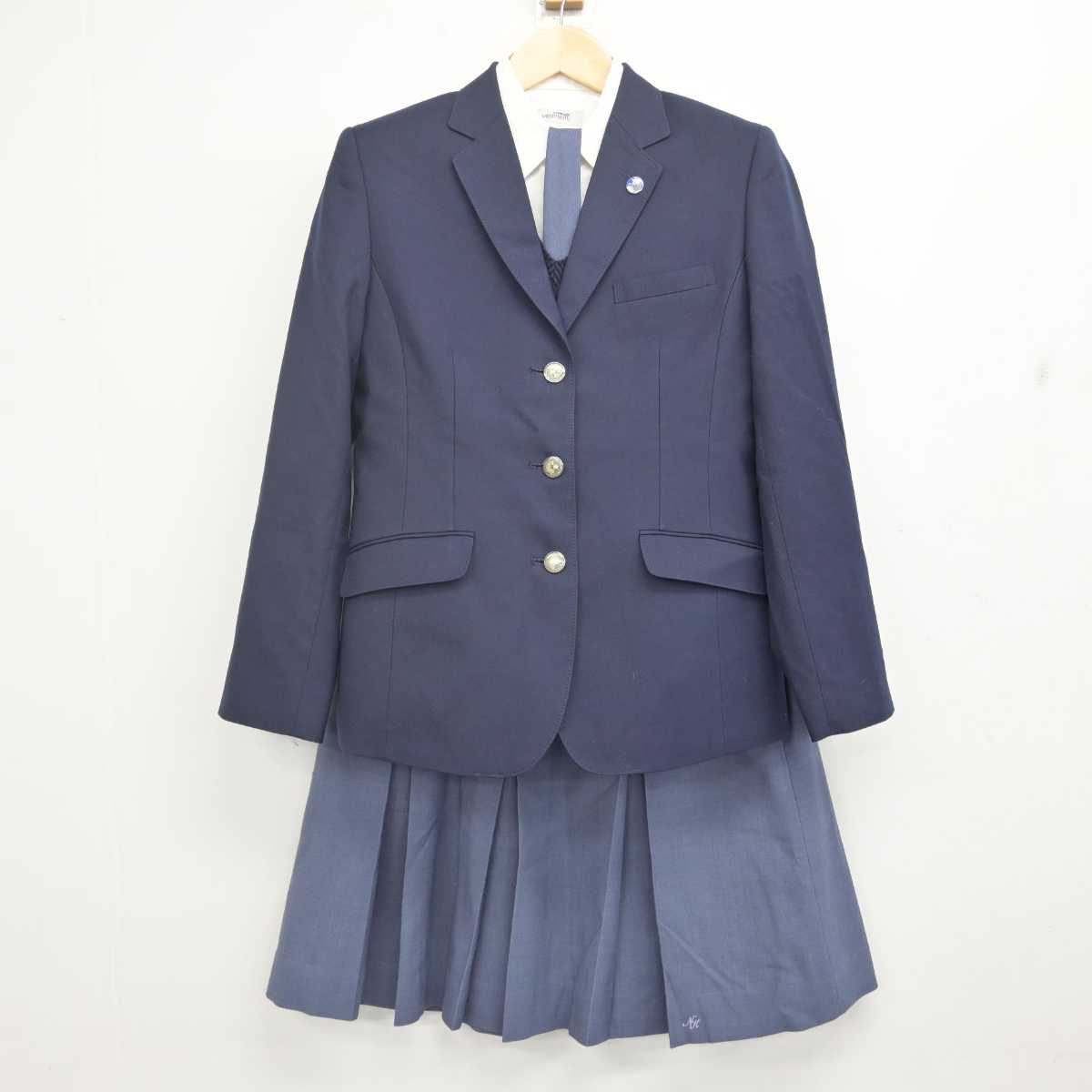 中古】宮城県 名取北高等学校 女子制服 6点 (ブレザー・ニット・シャツ・スカート) sf070959 | 中古制服通販パレイド