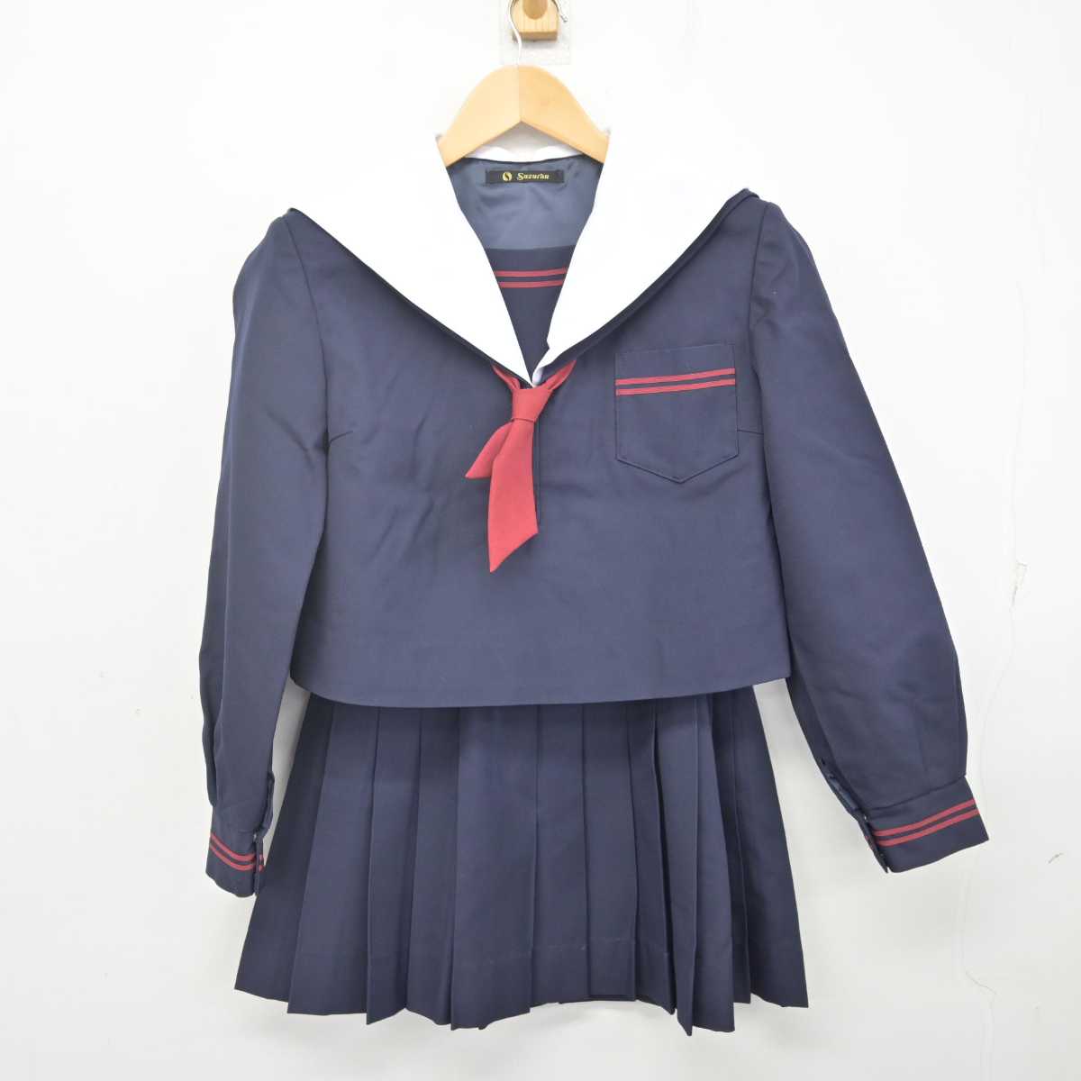 中古】群馬県 共愛学園高等学校/旧制服 女子制服 3点 (セーラー服・スカート) sf070965 | 中古制服通販パレイド