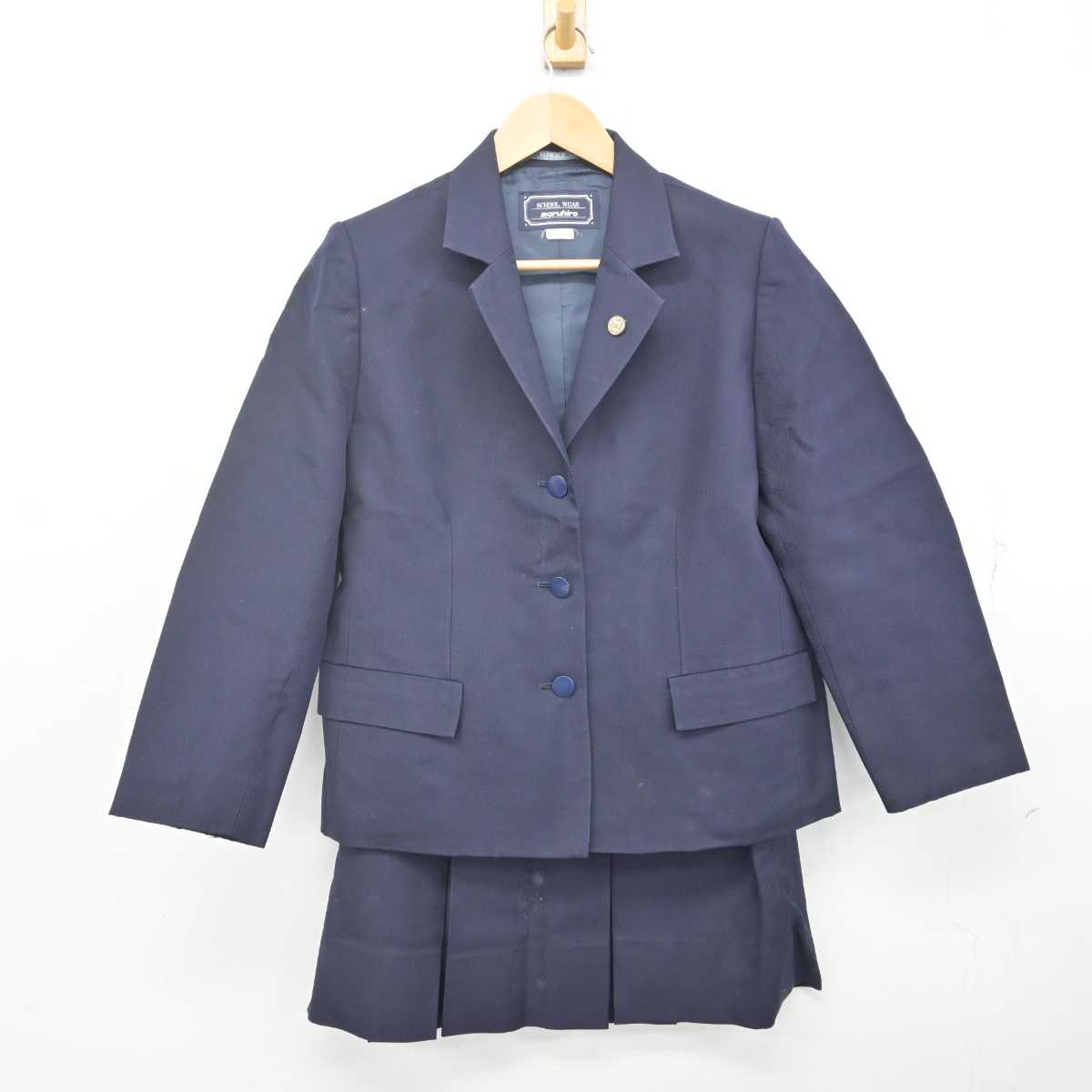 中古】埼玉県 川越女子高等学校 女子制服 5点 (ブレザー・ベスト