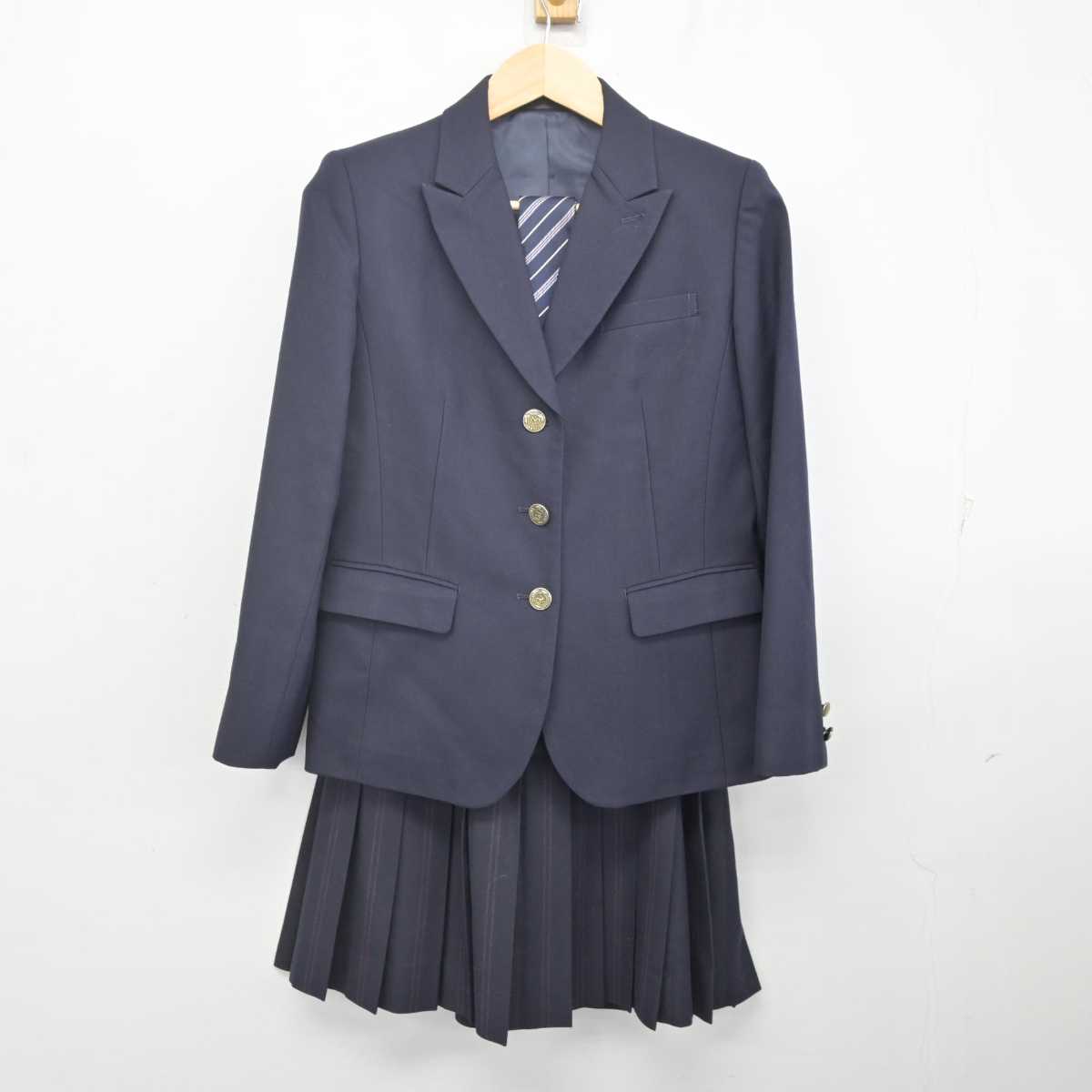 【中古】東京都 大妻中野中学校・高等学校 女子制服 4点 (ブレザー・スカート) sf070991