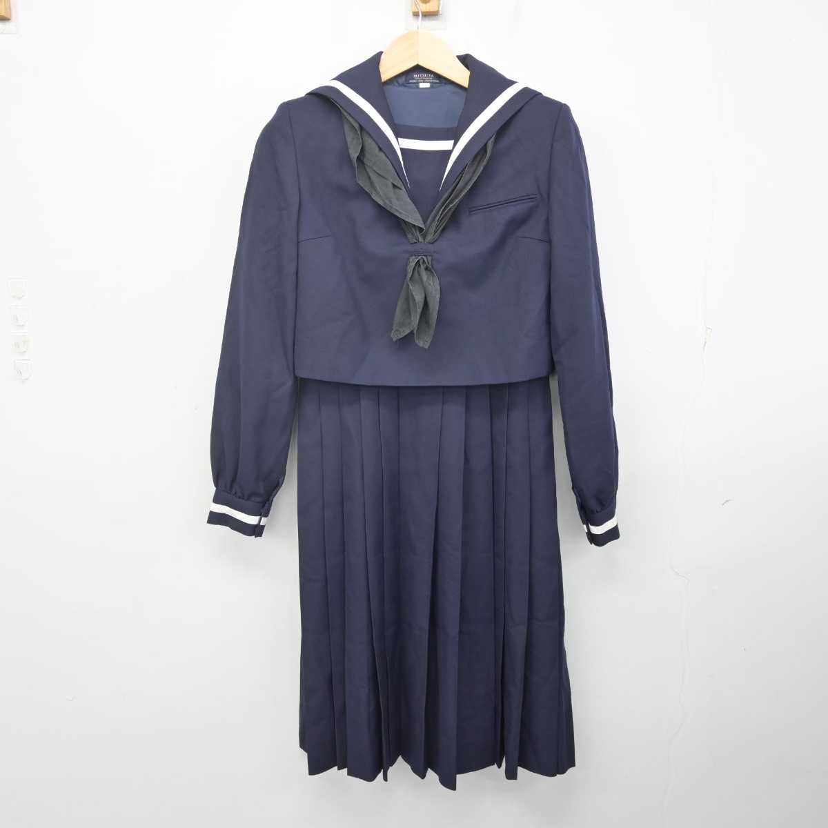 【中古】熊本県 熊本県立第一高等学校 女子制服 3点 (セーラー服・ジャンパースカート) sf071227