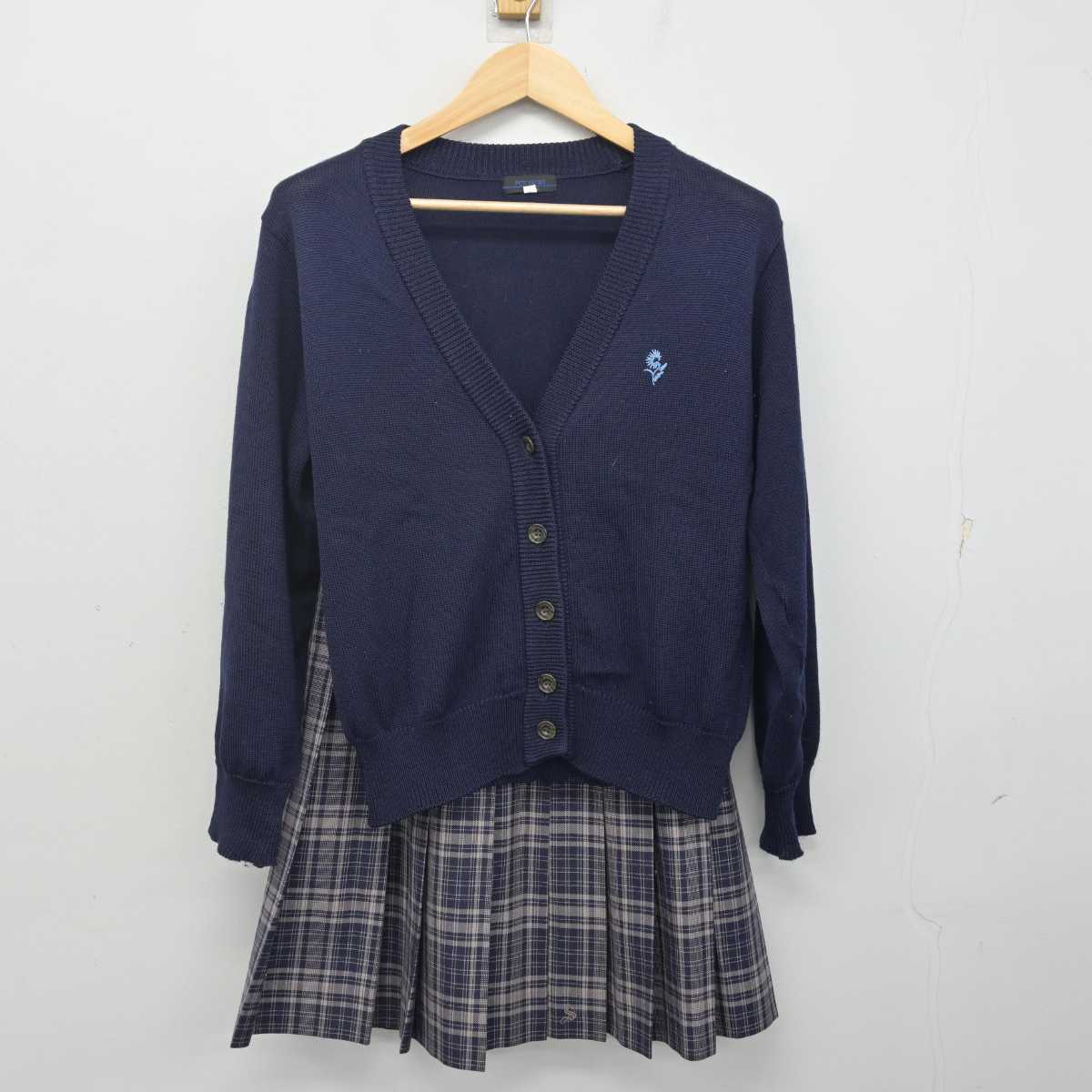 中古】神奈川県 相模女子大学高等部 女子制服 2点 (ニット・スカート) sf071281 | 中古制服通販パレイド