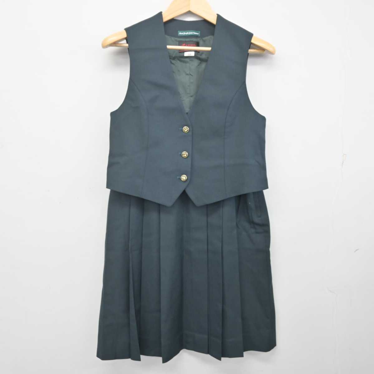 中古】三重県 セントヨゼフ女子学園高等学校 女子制服 2点 (ベスト・スカート) sf071523 | 中古制服通販パレイド