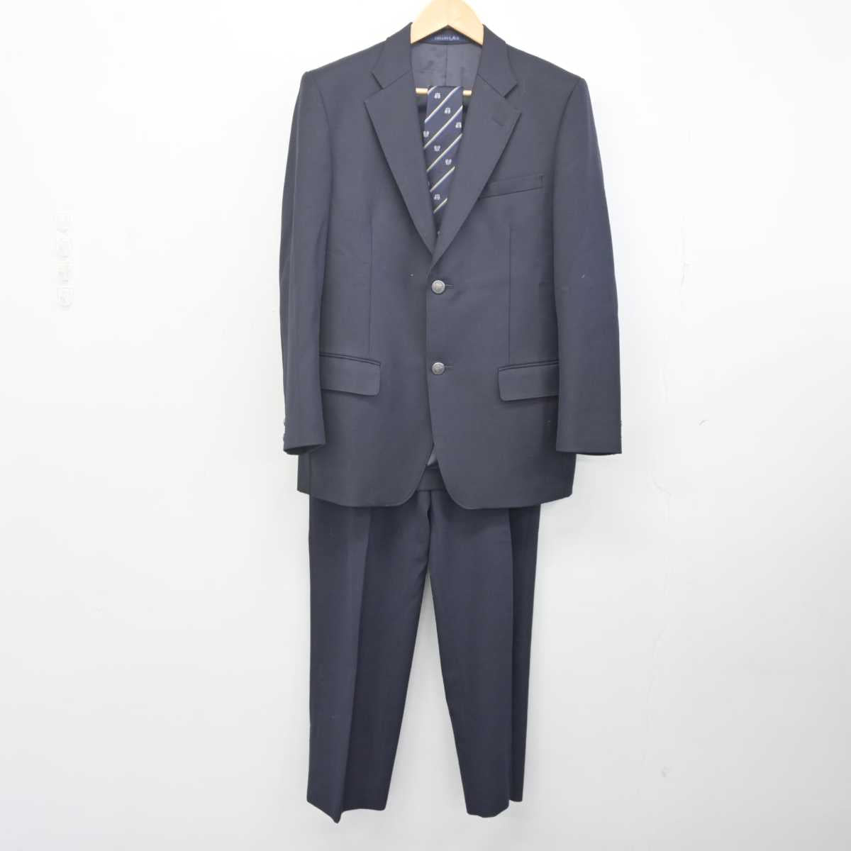 【中古】富山県 富山高等専門学校 男子制服 3点 (ブレザー・ズボン) sf071567