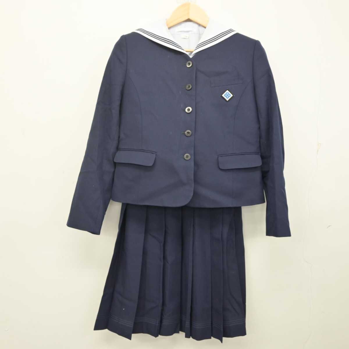 【中古】長崎県 活水高等学校 女子制服 3点 (ブレザー・セーラー服・スカート) sf072017