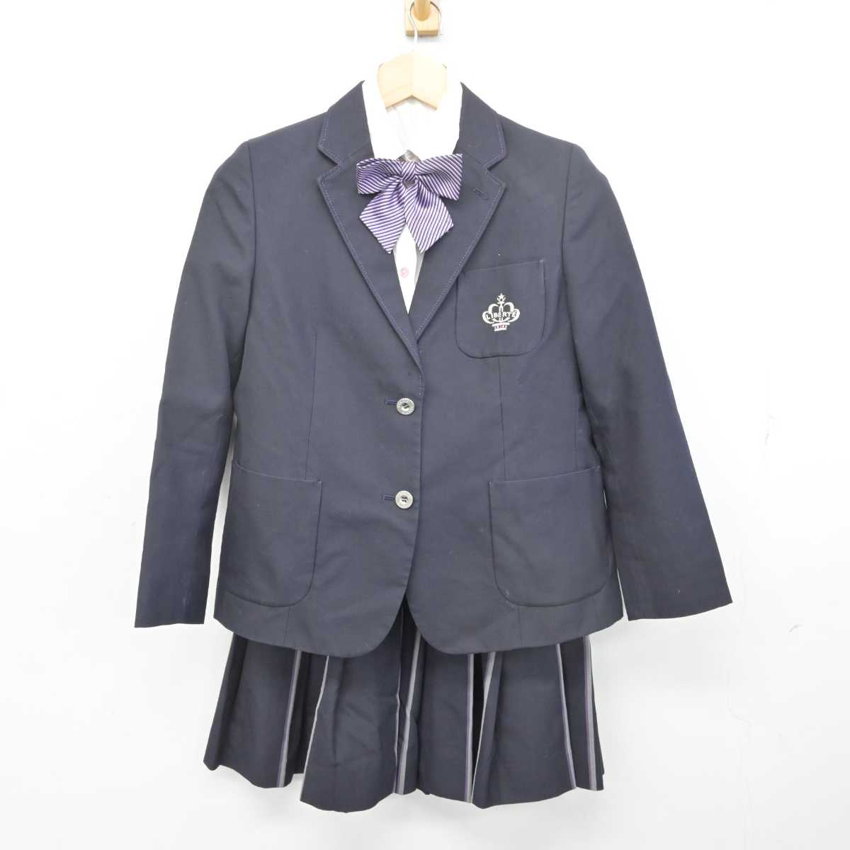 【中古】大阪府 香ヶ丘リベルテ高等学校 女子制服 5点 (ブレザー・シャツ・スカート) sf072393