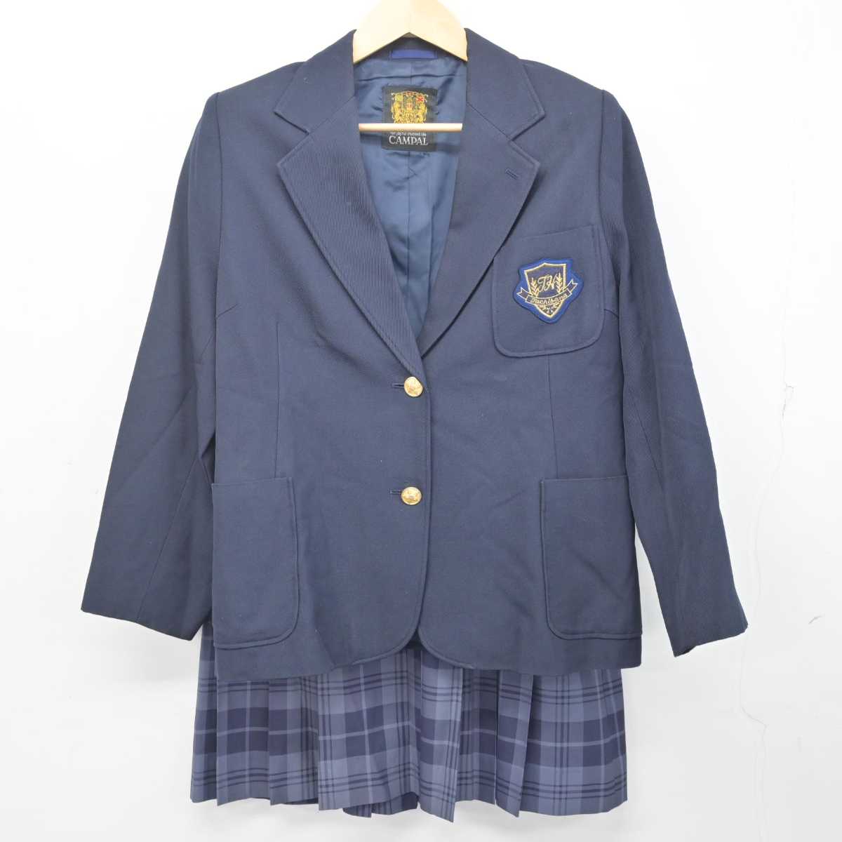 中古】神奈川県 橘高等学校 女子制服 4点 (ブレザー・ベスト