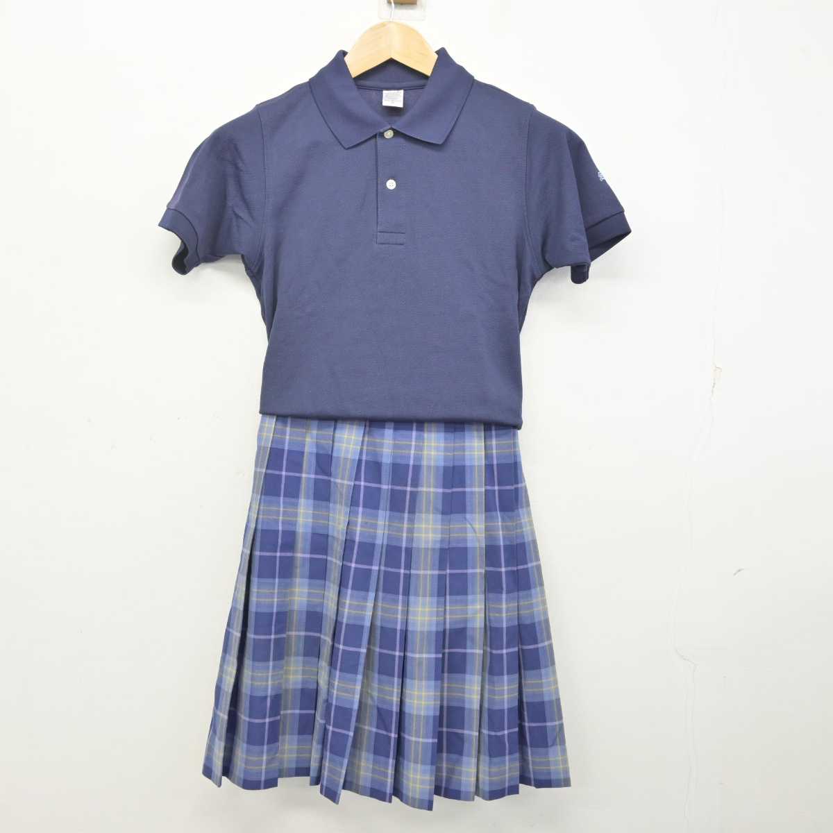 【中古】東京都 品川エトワール女子高等学校 女子制服 2点 (シャツ・スカート) sf072991