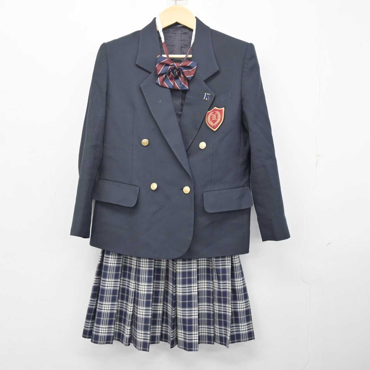 【中古】神奈川県 釜利谷高等学校 女子制服 4点 (ブレザー・スカート) sf072995