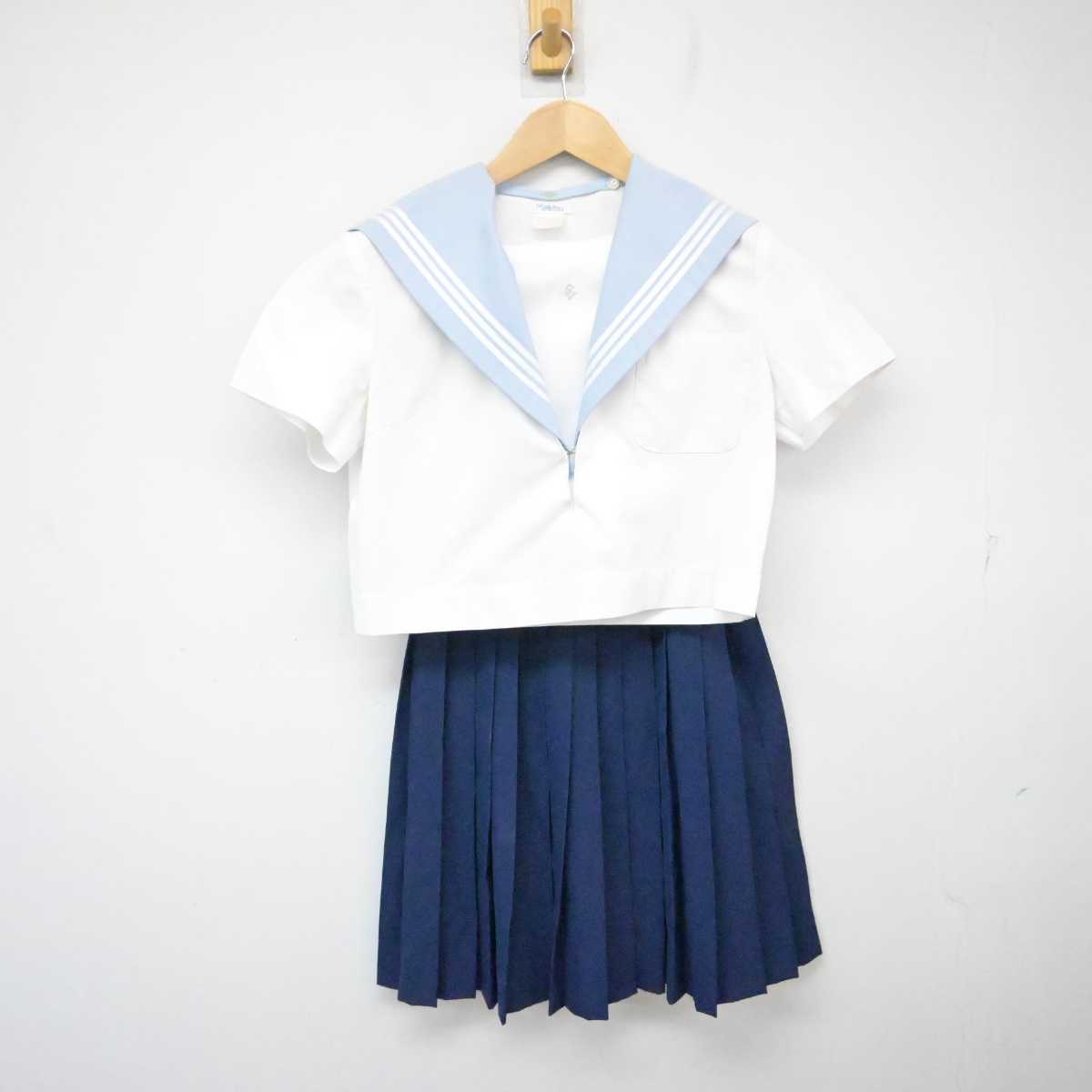 【中古】愛知県 愛知淑徳高等学校 女子制服 2点 (セーラー服・スカート) sf073162