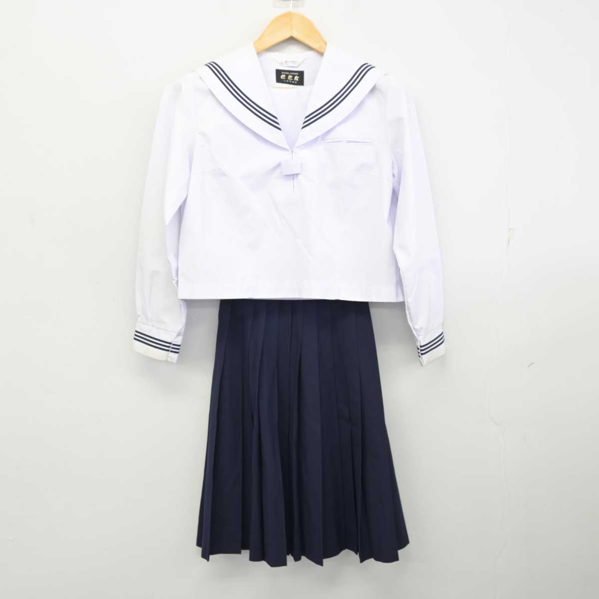 中古】神奈川県 岡本中学校 女子制服 3点 (セーラー服・セーラー服・スカート) sf073311 | 中古制服通販パレイド