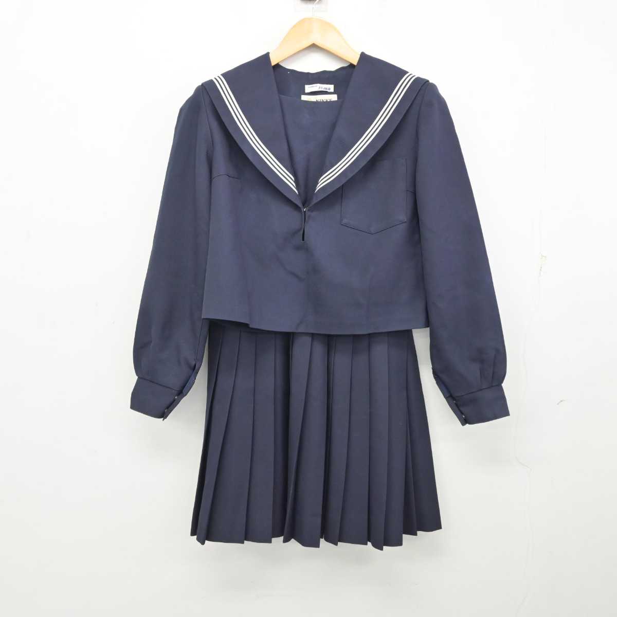 【中古】愛知県 一宮西高等学校 女子制服 2点 (セーラー服・スカート) sf073364