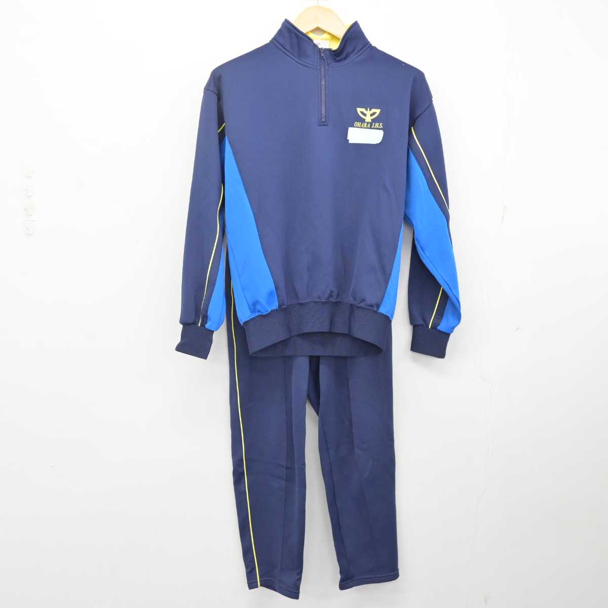 中古】兵庫県 大原中学校 男子制服 2点 (ジャージ 上・ジャージ 下