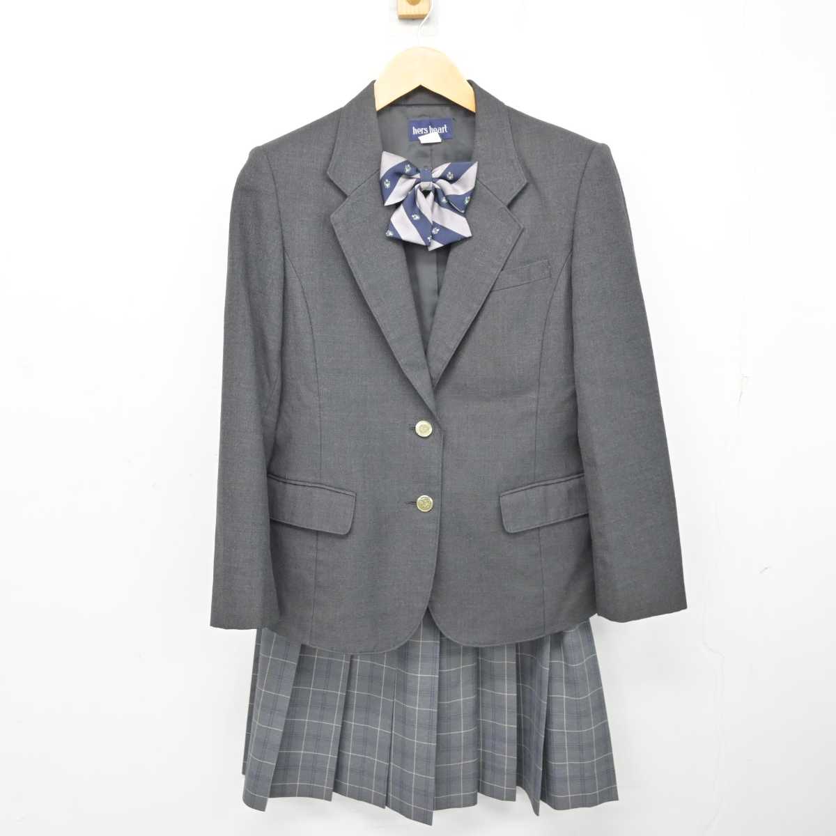 【中古】福岡県 青豊高等学校 女子制服 3点 (ブレザー・スカート) sf074103