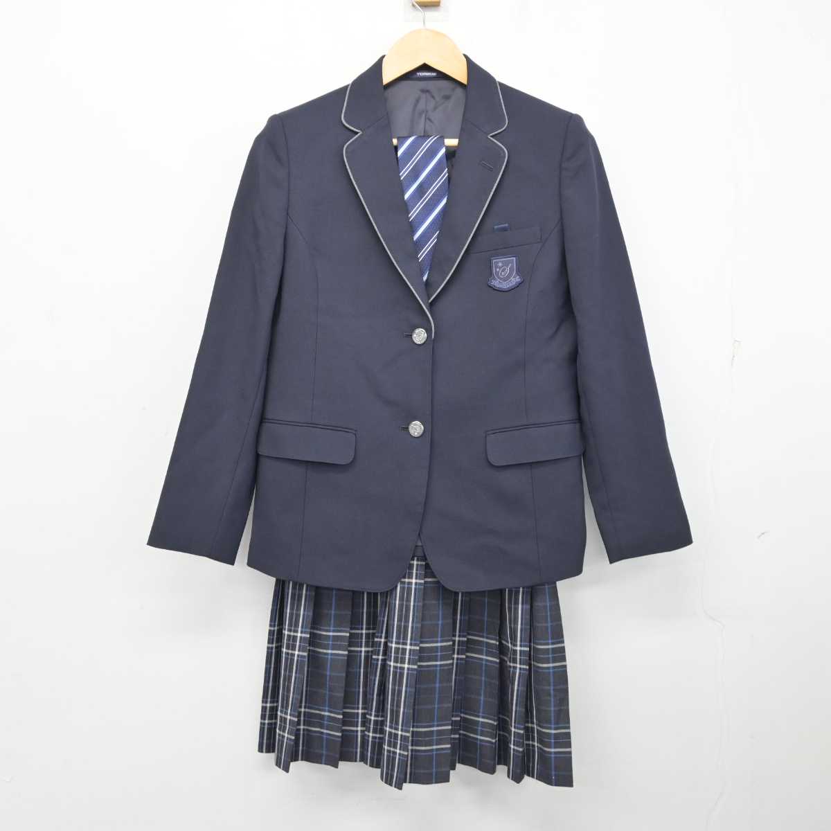 中古】北海道 札幌市立栄中学校 女子制服 4点 (ブレザー・ニットベスト・スカート) sf074207 | 中古制服通販パレイド