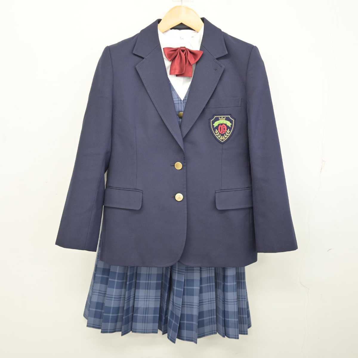 中古】埼玉県 大井中学校 女子制服 5点 (ブレザー・ベスト・シャツ・スカート) sf074228 | 中古制服通販パレイド