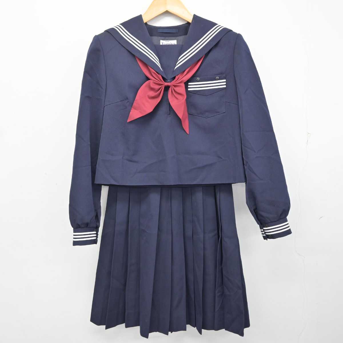 中古】静岡県 島田第一中学校 女子制服 3点 (セーラー服・スカート) sf074306 | 中古制服通販パレイド