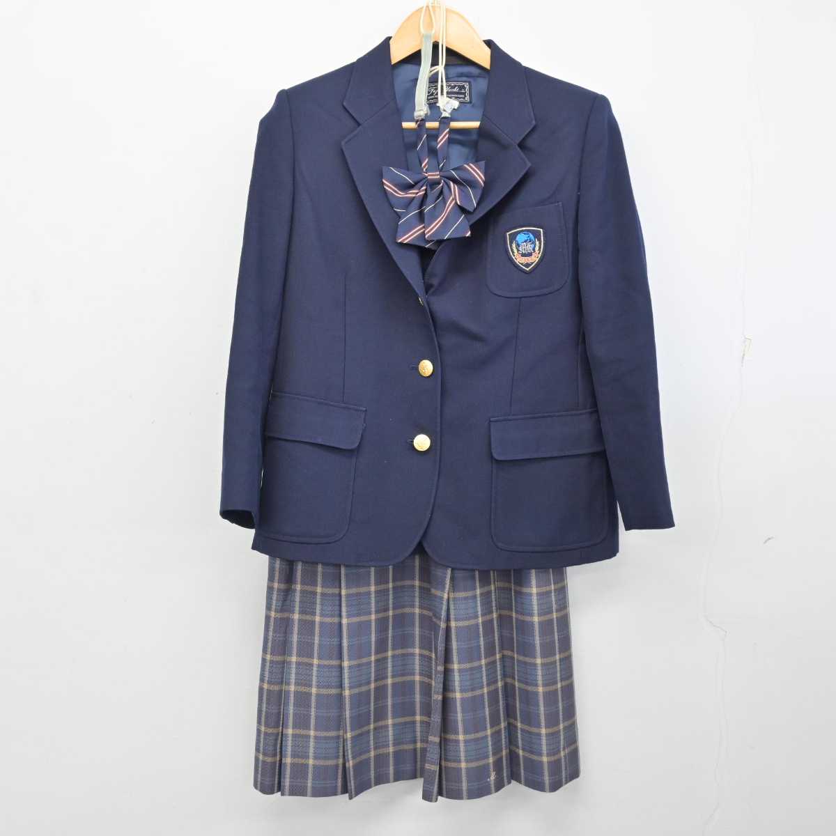 【中古】千葉県 松戸国際高等学校 女子制服 3点 (ブレザー・スカート) sf074423