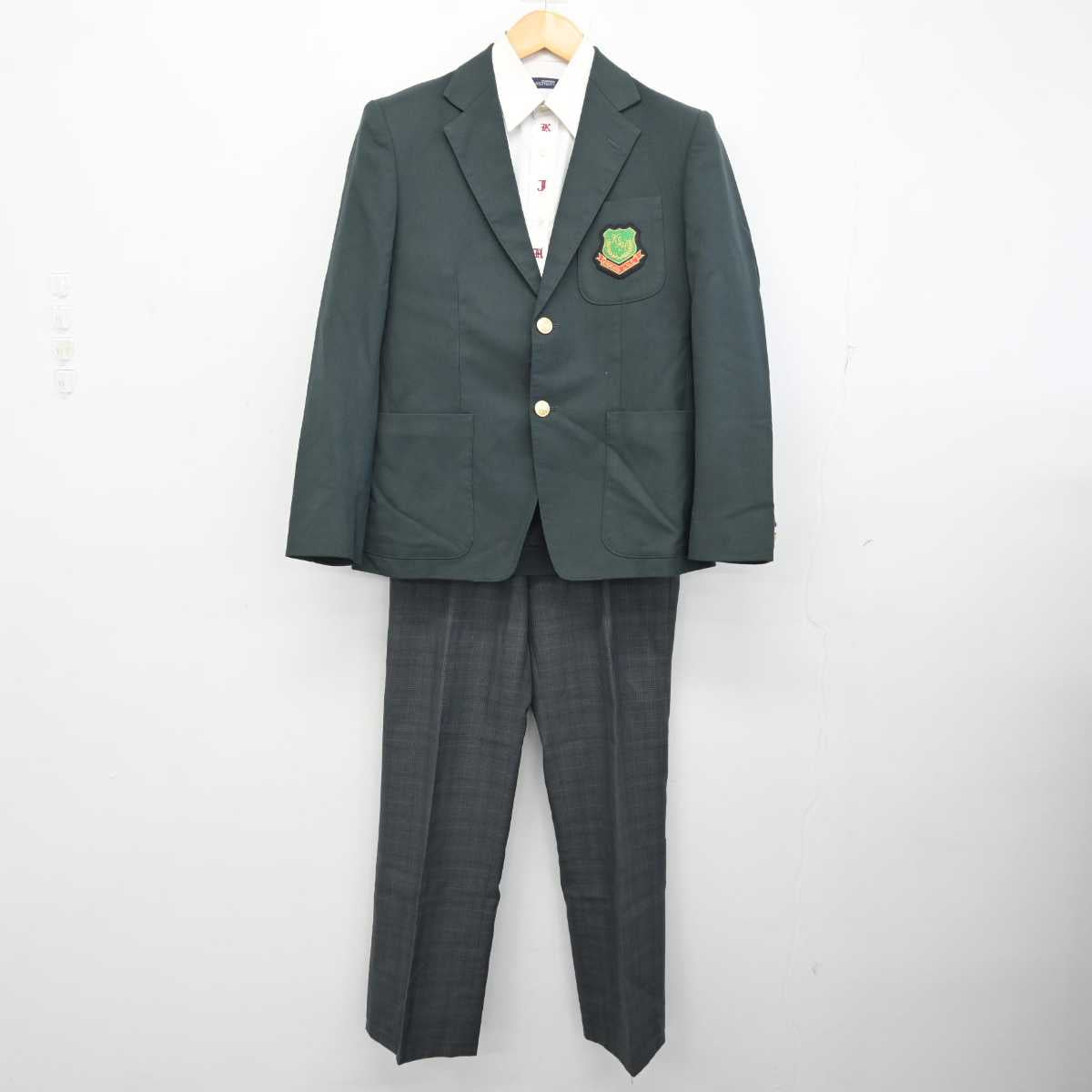 中古】岡山県 旭東中学校 男子制服 3点 (ブレザー・シャツ・ズボン) sf074450 | 中古制服通販パレイド