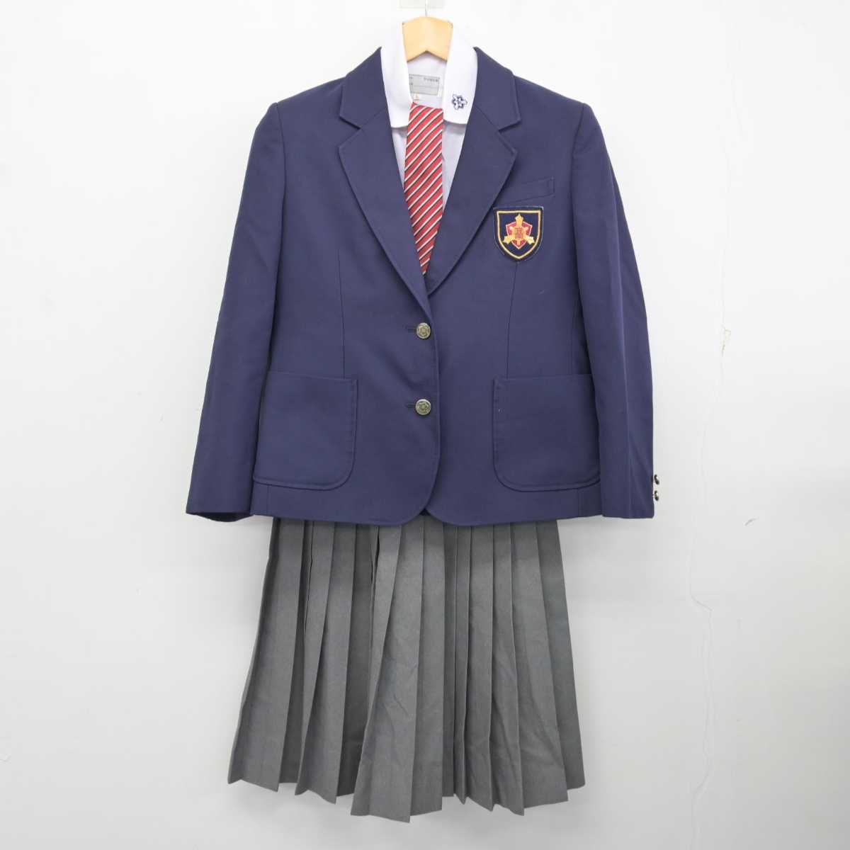 中古】沖縄県 那覇西高等学校 女子制服 4点 (ブレザー・シャツ・スカート) sf075087 | 中古制服通販パレイド