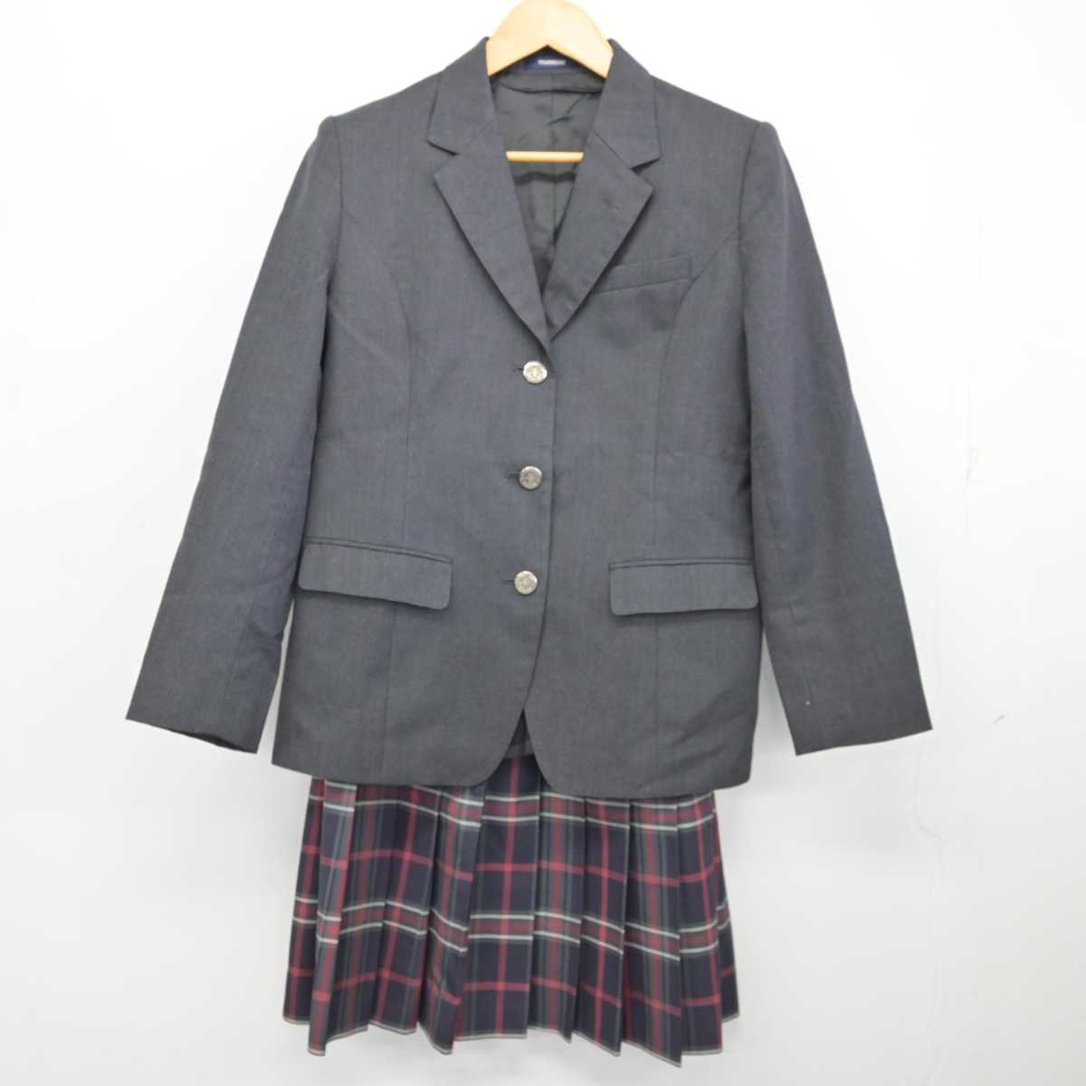 【中古】北海道 札幌大谷高等学校 女子制服 2点 (ブレザー・スカート) sf075117