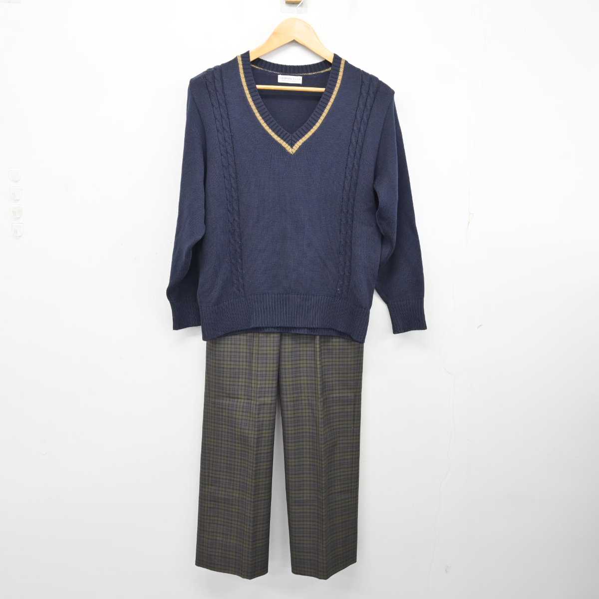 中古】三重県 高田学苑 高田中学校・高等学校 女子制服 2点 (ニット・ズボン) sf075139 | 中古制服通販パレイド