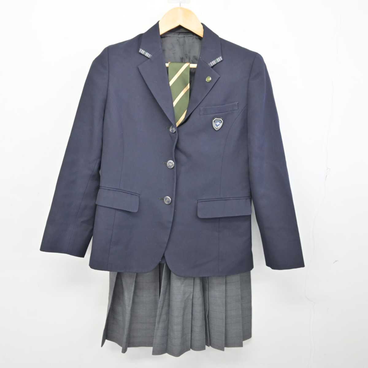 【中古】大阪府 槻の木高等学校 女子制服 3点 (ブレザー・スカート) sf075191